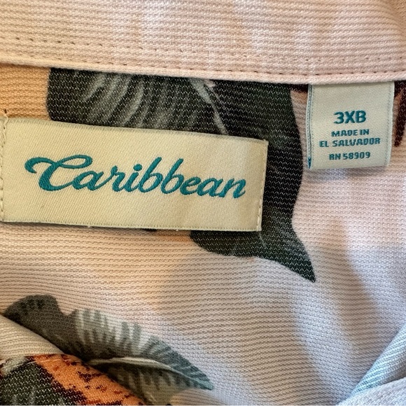 Caribbean Men's Casual Button Down 3XB - Picture 5 of 5